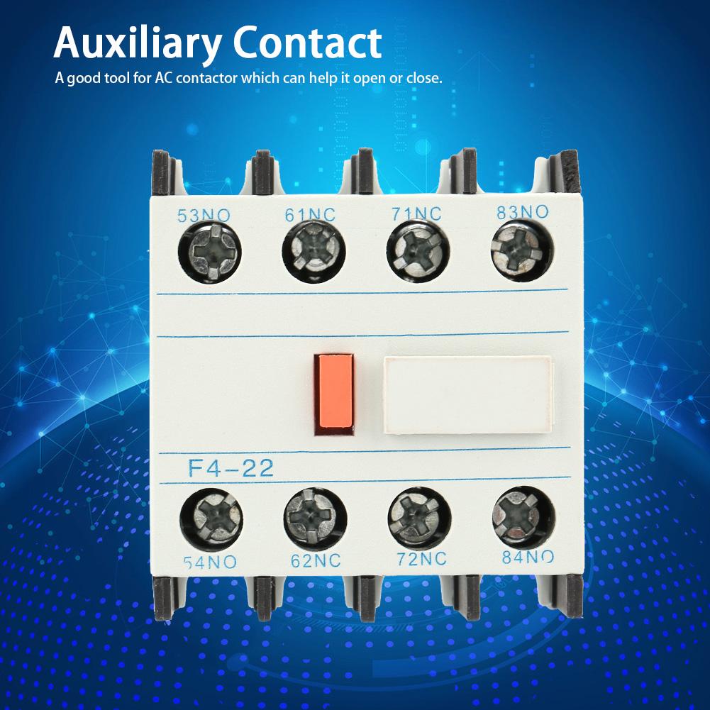 LADN22 AC Contactor Schakelaar F4 22 2 NO 2 NC Auxiliary Contact Block Fit