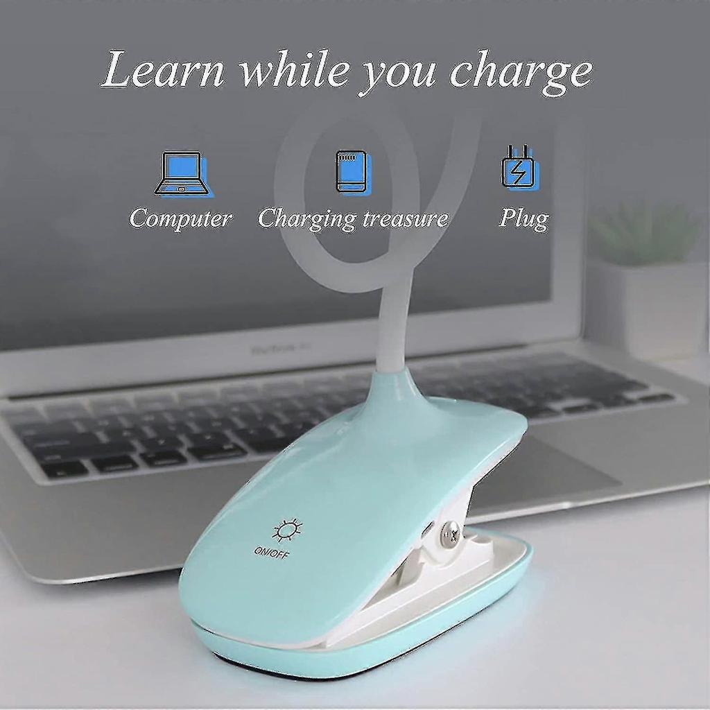 Led Clip-on Reading Lamp Dimmable Eye Protection Table Lamp