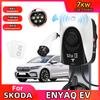 Tesla 7KW IEC62196-2 Type2 32A EV 3Phase For Skoda Enyaq Smart Car Battery Fast Automatic Charger Pile Connect Phone APP Control
