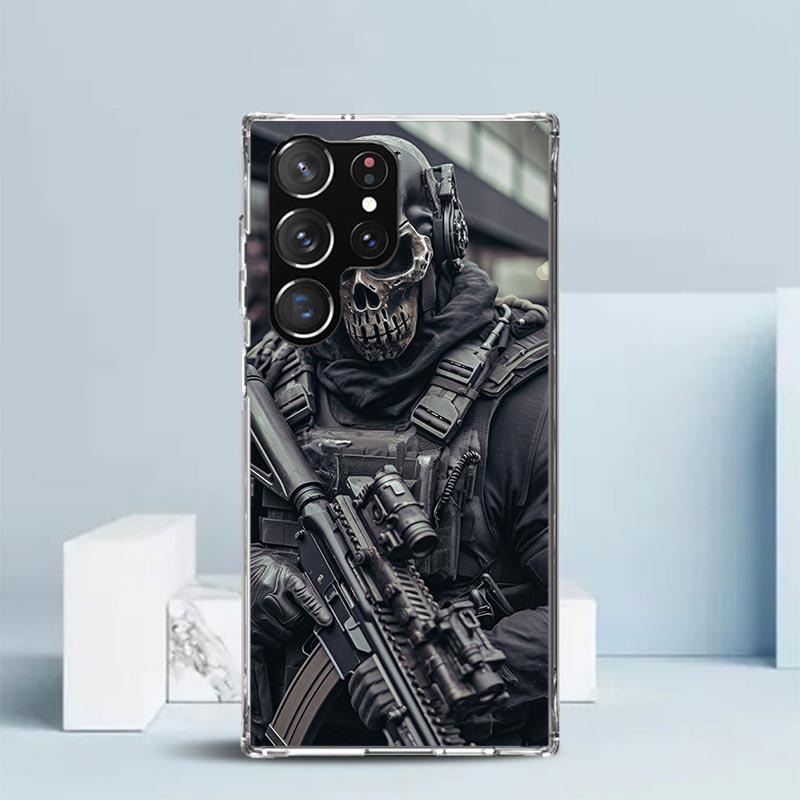 Military Army Special Forces Soft Cover for Samsung Galaxy S25 Edge S26 S24 S23 Ultra Phone Case S22 S21 Plus S20 FE Print Patte