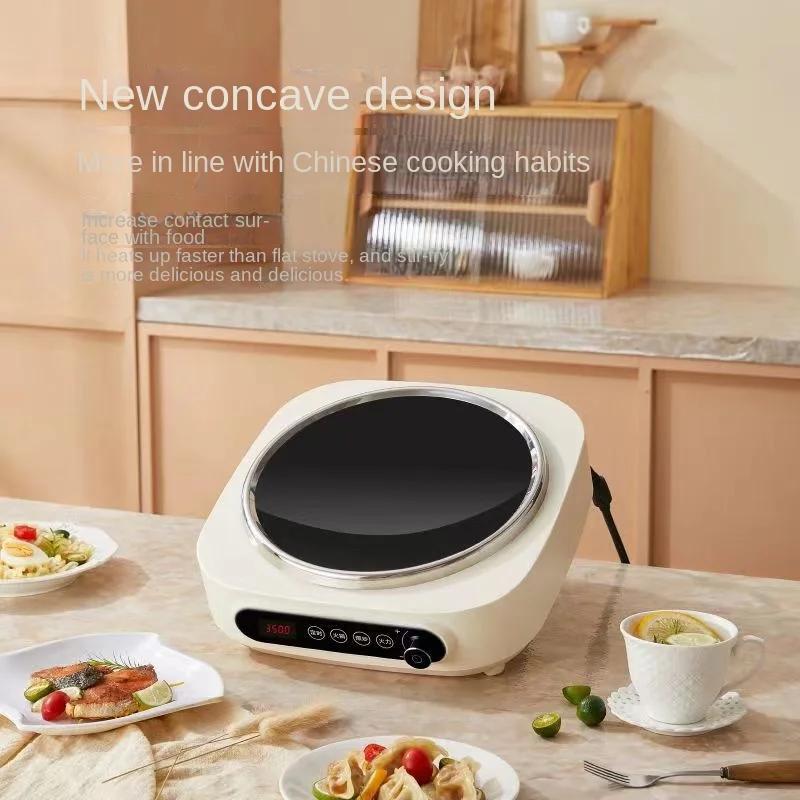New Concave Induction Cooktop Induction Cooker for Stir-fry with 3500W High Power and Rapid Heating for Home Kitchen 220V