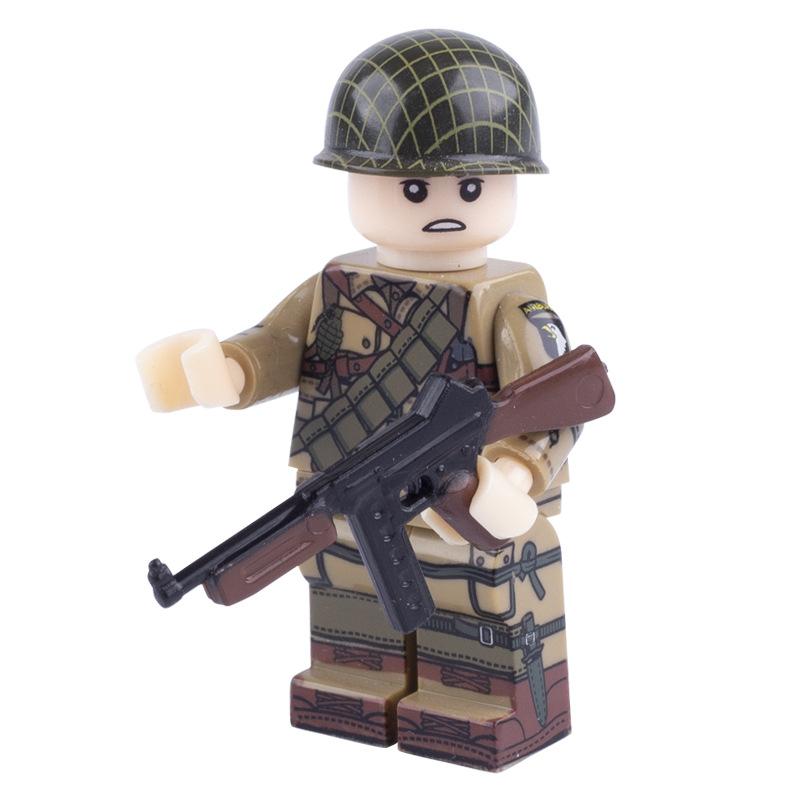 10Pcs Military Figurine Accessories Two-Color Gun Weapon Small Particle Building Block Assembly Toy
