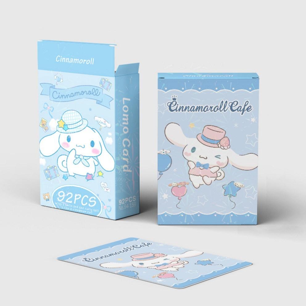 Sanrio Photocard Goods LOMO Illustration Photocard 60pcs + Mini Sticker 32pcs, Cinnamoroll, 1pc