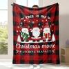 Cartoon Christmas digitalprinted polyester Bedroom velvet flannel cover blanket Fleece soft sofa cover blankets for beds