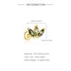 CANNER 1PC Natural Water Grass Horse Eye Zircon 925 Silver Piercing Earrings For Women Ins Simple Green Moss Earring