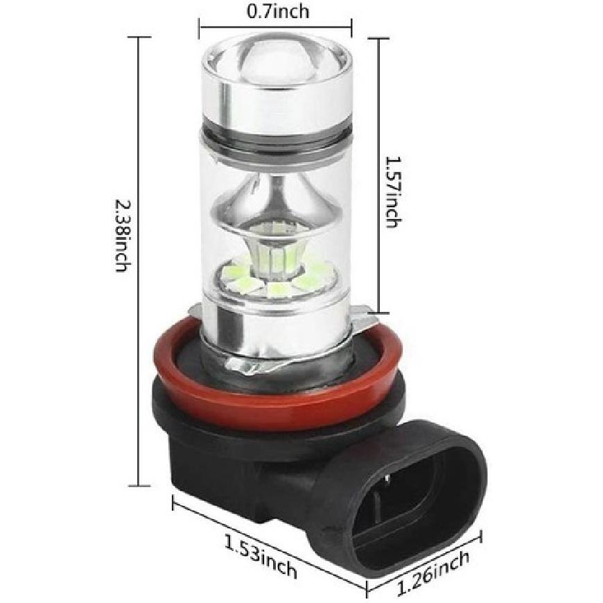 For Nissan Maxima Altima Rogue Pathfinder Front Fog Light 6000K White LED Bulbs