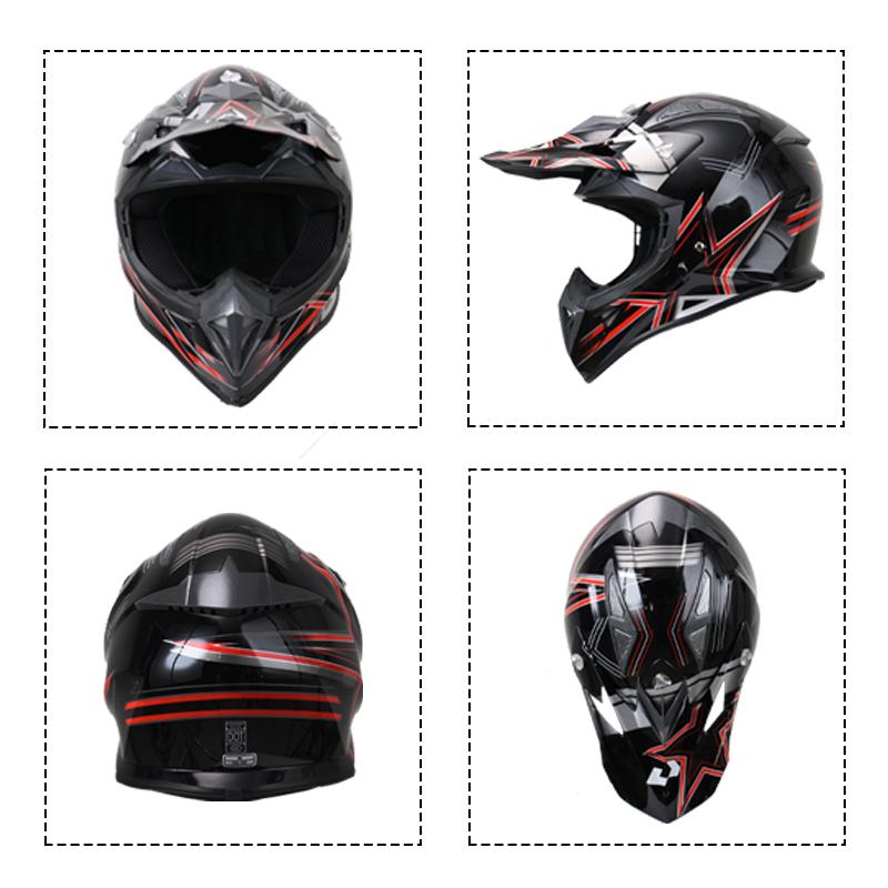 Uchoose High Quality Motorcycle Off Road Racing Helmet ATV Forest DH Mountain Bike Full Helmet DOT Approved Gift goggles