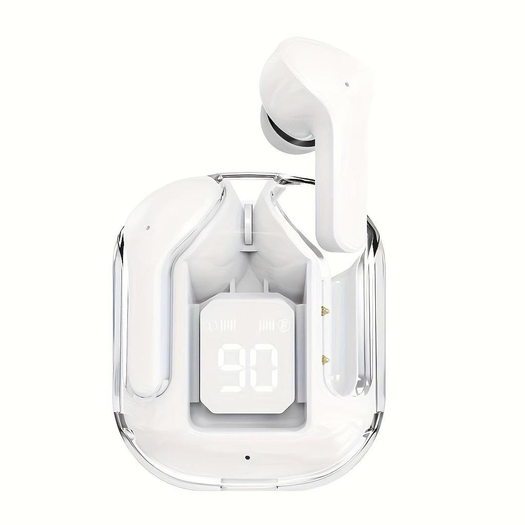 Transparent TWS Wireless Earbuds, Stereo Headphones, Sports Headphones, 8D Sound Quality, Dolby Sound Effect, Compatible with All Smartphones