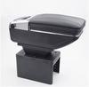 High Quality Universal Car Central Container Armrest Box + Texture Arm Pad PU Leather Auto Car-styling Central Store Content Box Accessories