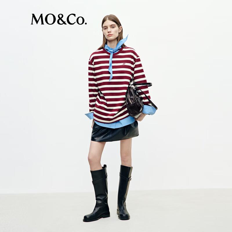 MO&Co. Striped Cotton T-shirt