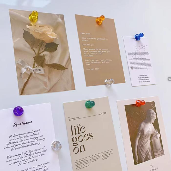 Kolor Przezroczysty Mocny Magnetyczny Pinezka Lodówka Mocny Magnes Biuro Malowanie Mocna Magnetyczna Pinezka