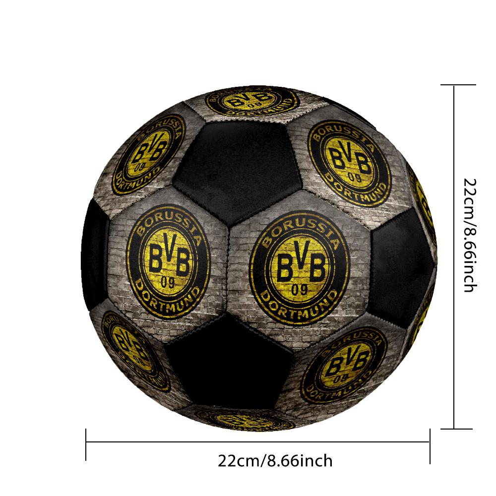 Borussia Dortmund Fußball Bunt Für Alle Altersgruppen Maschinengenäht PVC Wettkampfbereit Langlebig Hoher Rückprall.GRÖSSE5