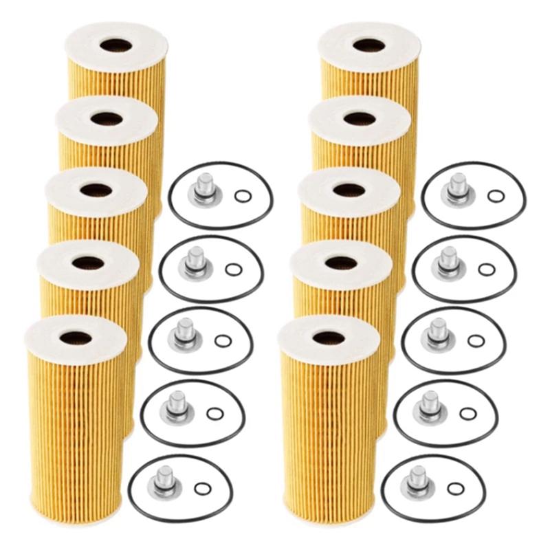 

A96I-10Pcs Oil Filter 263202F000 26320-2F000 263202F100 For KIA New Sorento 2.0T Hyundai Ix35 жовтий