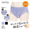 Atsugi Shefree Heavy Flow Sanitary Panties with Front Lace, Cotton Blend, Compatible with Winged Pads, 87433AS