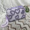Jacquard Plush, Makeup Bag, Large Capacity, Storage Bag, Travel Storage Bag