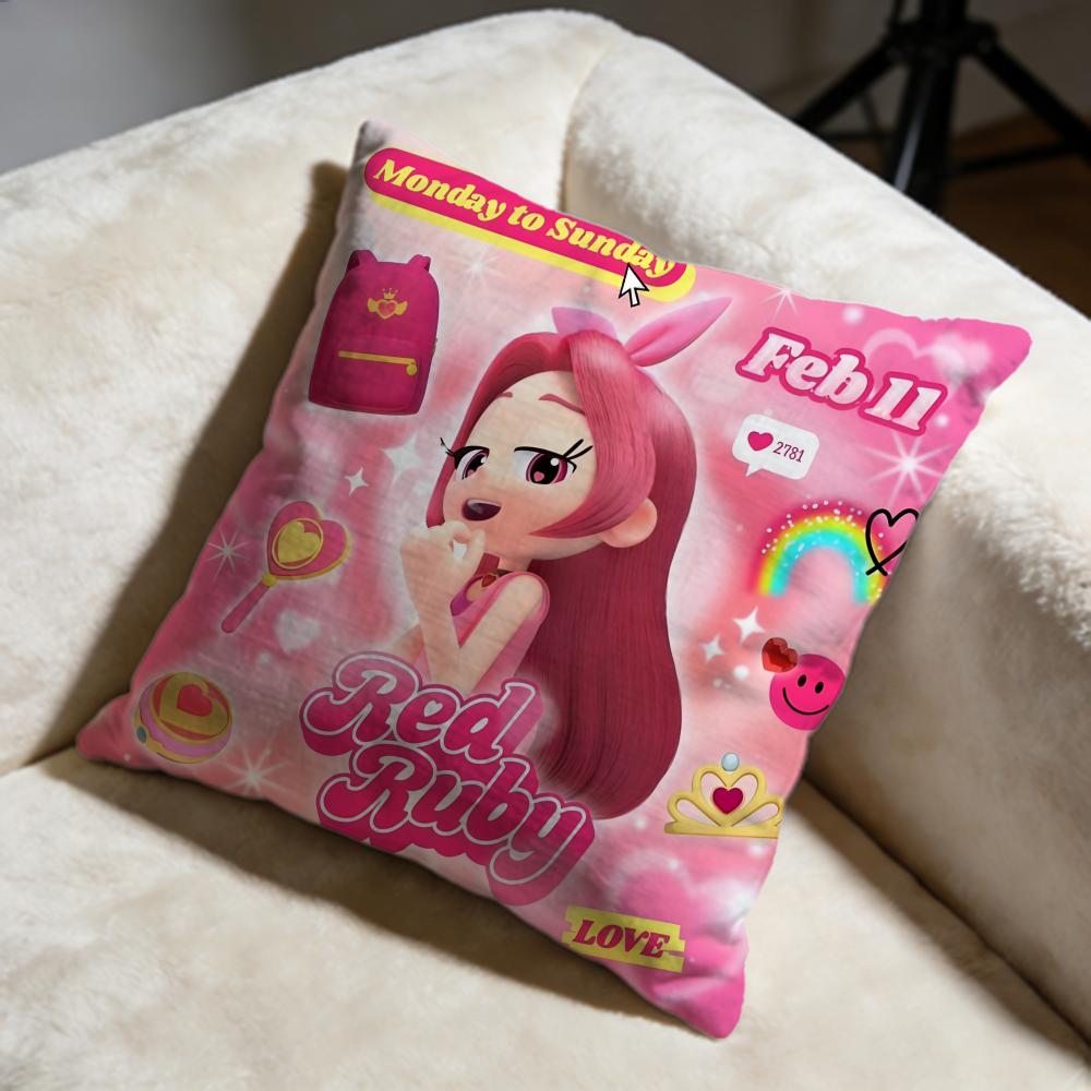 Hot RRainbow Bubblegemed Cushion Cover Soft Decorative Pillow Case Suitable for Bedroom Sofa Car Travel Use