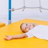 gymnastic mat Comet 150x100x10 three-piece - yellow
