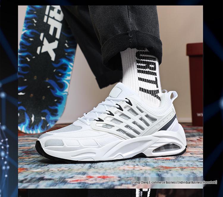 Pánské trendy prodyšné casual běžecké boty Flyknit s přidanou výškou