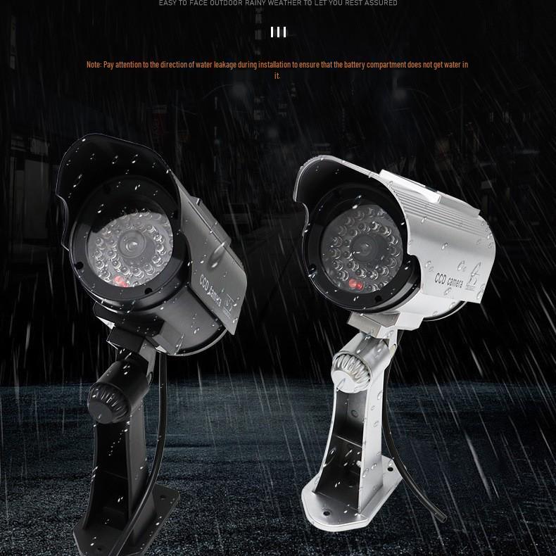 Solar-Powered Fake Security Camera Simulation Bullet Style