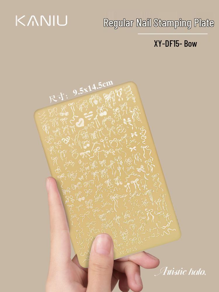 Płytki do zdobienia paznokci w stylu chińskim - Wzory motyli, koronki, kwiatowe i bambusowe