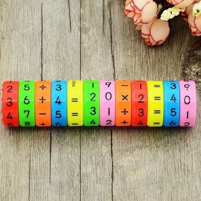 Puzzle per bambini per l'apprendimento precoce Cubo magico 2 Giocattolo aritmetico per l'intelligenza dell'asse magnetico