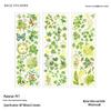 Infeel.Me 3D Hot Stamping PET Stickers: Mountain & Wild Roar Series - Retro Plant Journal Stickers (4 Styles)