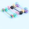 7 Pcs/Set The Plating Color Steel Stainless Steel Rod Tongue Nailed Double Ball