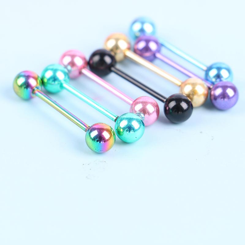 7 Pcs/Set The Plating Color Steel Stainless Steel Rod Tongue Nailed Double Ball