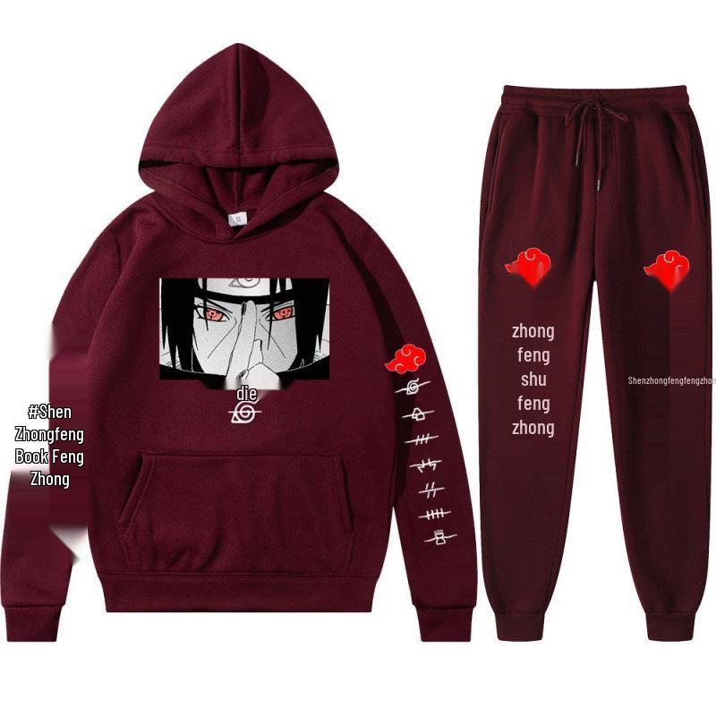 Naruto 2025 Uchiha Itachi Hoodie & Pants Set for Men & Women
