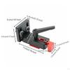 Carpentry Fence Stop Effortless Slide and Lock Adjustable Positioning Fixture Anodized Finish Miter