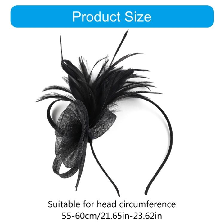 1920s Mesh Flower Hairhoop Fascinator Costume Headband Dancing Party Headdress