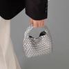 Niche Handwoven Phone and Coin Crossbody Bag: Mother-Child Collection