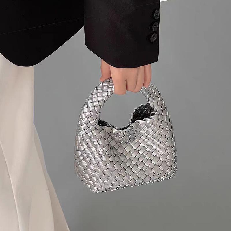 Niche Handwoven Phone and Coin Crossbody Bag: Mother-Child Collection