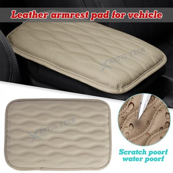 Universal Car PU Leather Armrest Pad Cover Center Console Box Cushion Protector