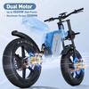Vélo Électrique - JANSNO - X60 - 1500W - Batterie 48V 23Ah - Autonomie 100km