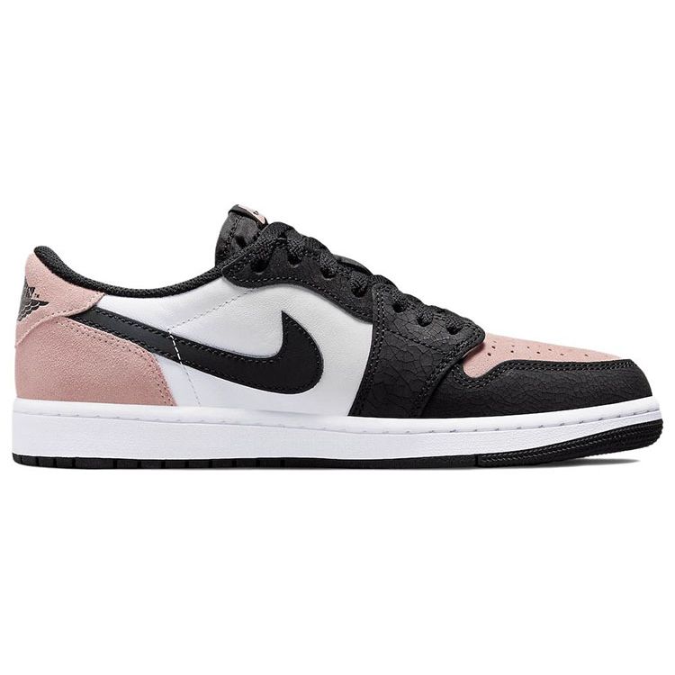 Tenisi unisex Air Jordan 1 Retro Low OG Bleached Coral Roz Negru Alb CZ0790-061
