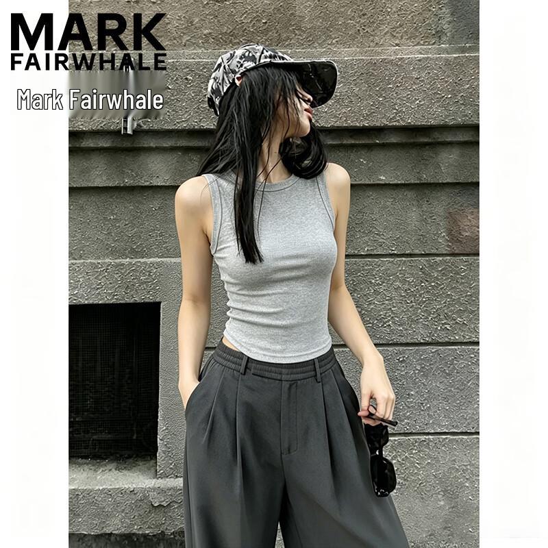 MARK FAIRWHALE Women s Slim-Fit Camisole Tank Top L
