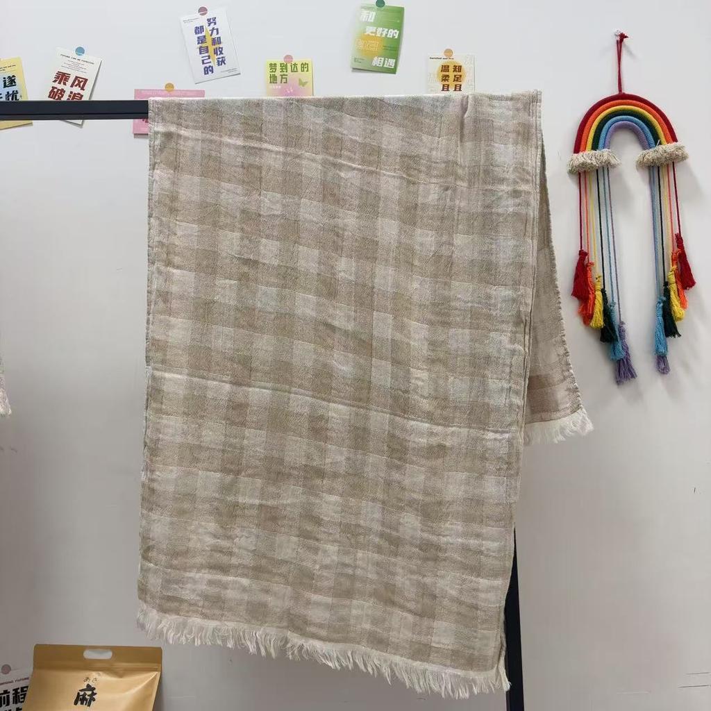 Hemp Gauze Bath Towel 80 × 160 Enlarged And Thickened Absorbent Household Bath Towel Soft And Cool Bath Towel