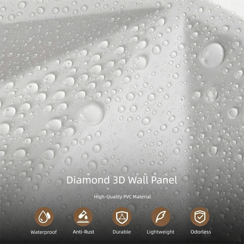 White Wall Sticker Multi Pattern Wall Paper Durable Wall Panel Hotel Restaurant