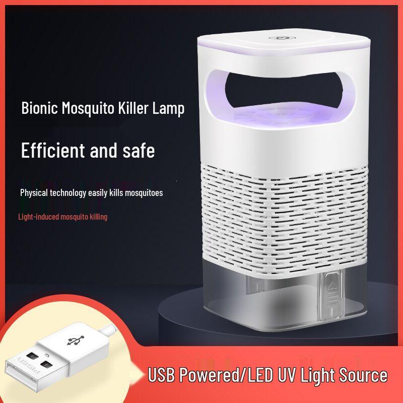 USB Mosquito Killer Lamp: LED Trap and Fly Repellent with Suction-Style Lure for Home Use
