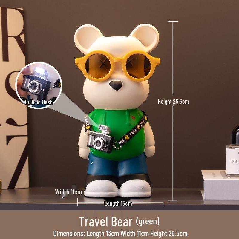 

Luxurious Bear Ornament: High-End Home & Cabinet Decor, Ideal for Housewarming Gifts