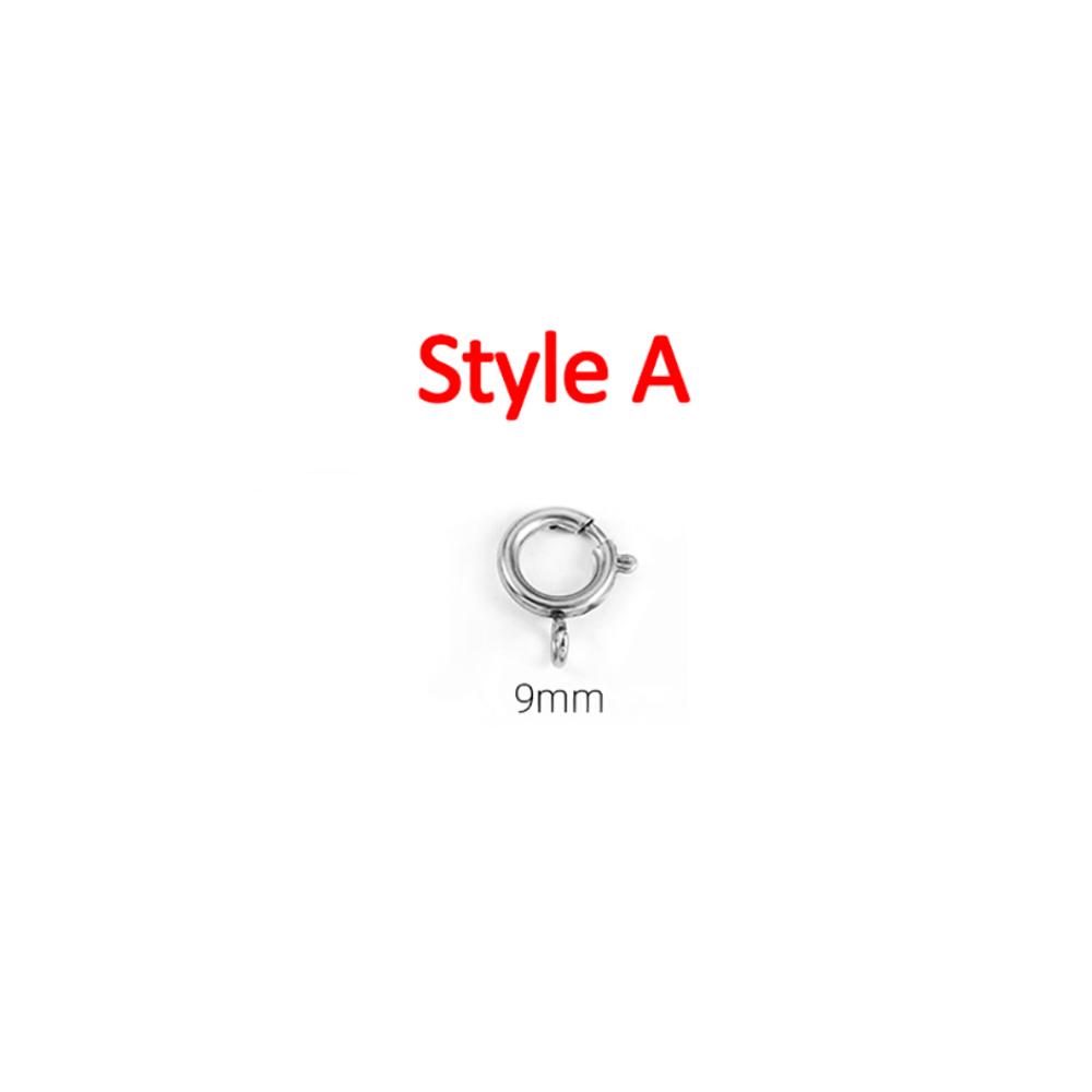 

4pcs Stainless Steel Spring Clasps Gold Color Round Connector Hooks Bracelet Clavicle Necklace Clasp Jewelry Making DIY Supplies
