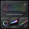 Womier M68HE PRO 60% Keyboard, 0.01mm Key Depth, Rapid Trigger Compatible, Magnetic Switches, 8000Hz Mechanical Keyboard, Wired