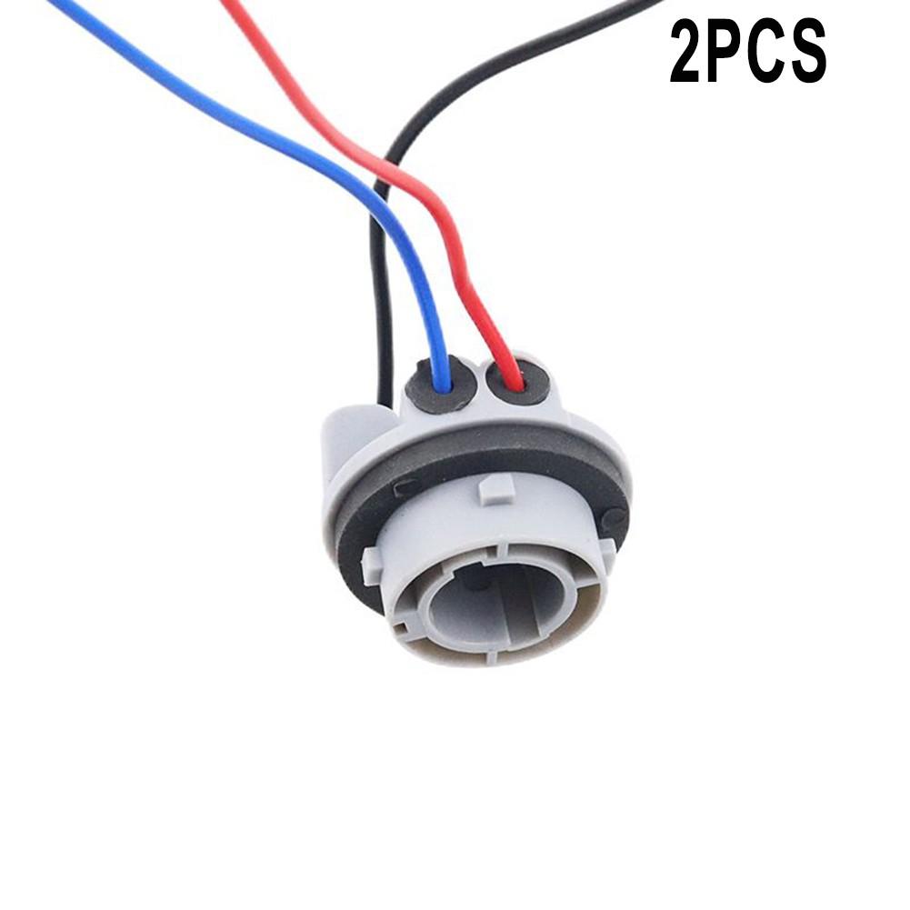 2PCS 1157 Bulb Socket BAY15D Socket P21/5W Adapter Brake Light Socket