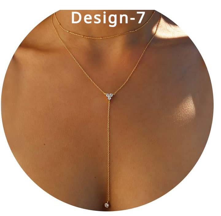 Lariat Gold Necklace for Women Teen Girls Mom, Dainty Long Necklace 14k Gold Plated STAINLESS STEEL Y-Shaped Pendant Necklaces