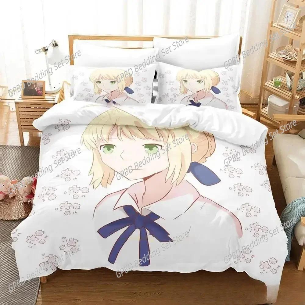 New Anime Today's Menu for the Emiya Family Bedding Set Bedroom Soft Modern Bedspreads Comefortable Duvet Cover Pillowcase