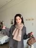 New winter scarf women's high-end sense versatile and cute wool knitted scarf men's neck protection to keep warm Korean version tide
