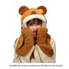 Oversized Scarf Hat for Girls Halloween Cute Ears Capybara Hat Birthday Gifts