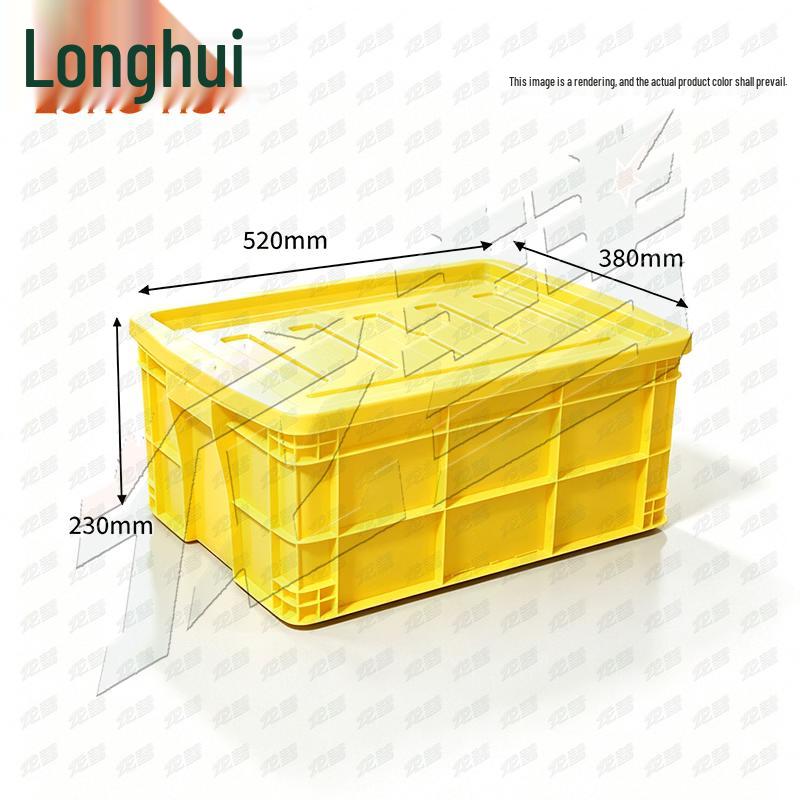 Longhui Plastic Storage Crate with Lid