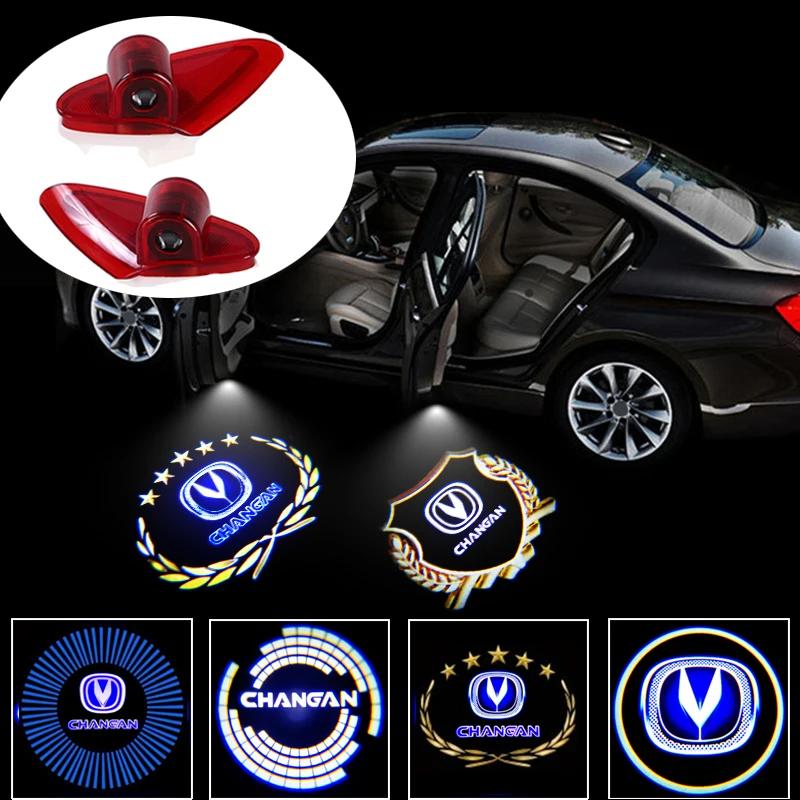 2PCS Led Car Door Laser Projector Light Ghost Shadow Welcome Lamp for Changan Logo CS95 CX70 CS15 CS35 CS75 Auto Accessories